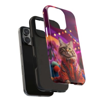80s Neon Cat Retro Phone Case