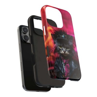 80s Neon Cat Retro Phone Case