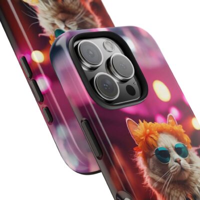 80s Neon Cat Retro Phone Case