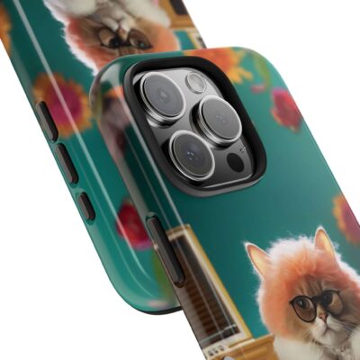 Mid-Century Modern Cat Chic Phone Case