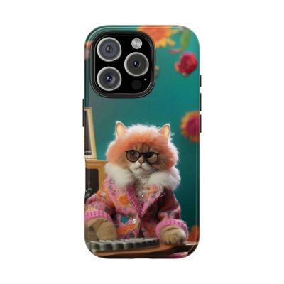 Mid-Century Modern Cat Chic Phone Case