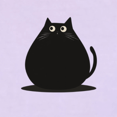 Fat Cat Minimalist T-Shirt