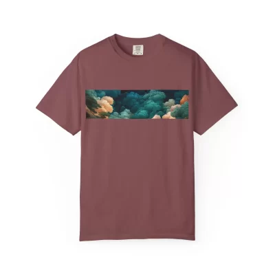 Colorful Japanese style art Clouds T-shirt