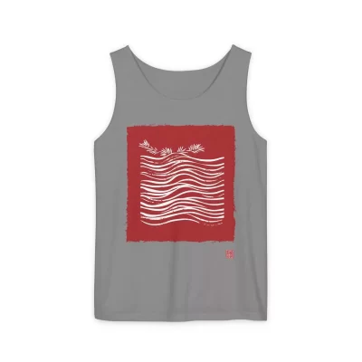 Tropical Waves Tank Top | Unisex Beachwear, Summer Top, Casual Wear, Gift for Him/Her, Vacation Essentials